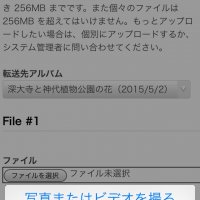 撮影またはフォトライブラリーから追加
